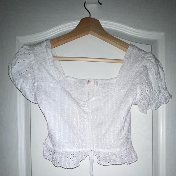 ROMWE Schiffy Drawstring Crop Top - Picture 9 of 9